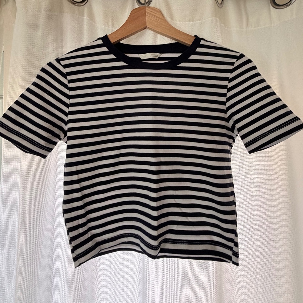Zara Cropped Stripe Tee